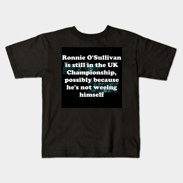 Ronnie Weeing Kids T-Shirt by Back Seat Coaches